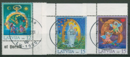 Lettland 2000 Weihnachten Gemälde 535/37 Gestempelt - Latvia