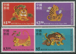 Hongkong 1998 Chinesisches Neujahr Jahr Des Tigers 834/37 A Postfrisch - Unused Stamps