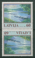 Lettland 2001 Europa CEPT Lebensspender Wasser Kehrdruckpaar 544 KD Postfrisch - Latvia