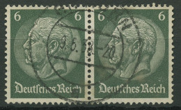 Deutsches Reich 1933 Hindenburg 516 Waagerechtes Paar Gestempelt - Oblitérés