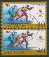 Lettland 2002 Olympische Winterspiele Salt Lake City Biathlon 565 D/D Gestempelt - Latvia