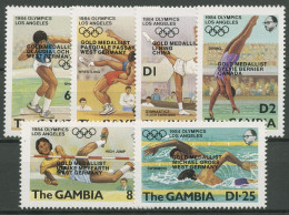 Gambia 1985 Medaillengewinner Olympiade Los Angeles 576/81 Postfrisch - Gambie (1965-...)