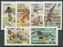 Gambia 1985 Medaillengewinner Olympiade Los Angeles 576/81 Postfrisch - Gambia (1965-...)