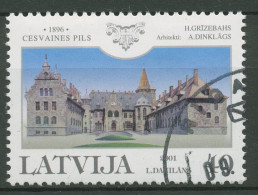 Lettland 2001 Schloss Cesvaine 555 Gestempelt - Letonia