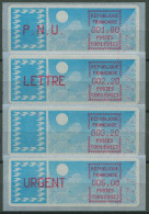 Frankreich ATM 1985 Taube Satz 1,80/2,20/3,20/5,00 ATM 6.4 Xd ZS 2 Postfrisch - 1985 Papel « Carrier »