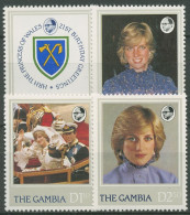 Gambia 1982 21. Geburtstag Von Prinzessin Diana 445/48 Postfrisch - Gambia (1965-...)