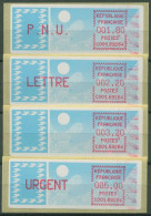 Frankreich ATM 1985 Taube Satz 1,80/2,20/3,20/5,00 ATM 6.5 Zd ZS 2 Postfrisch - 1985 Papier « Carrier »