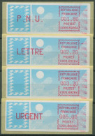 Frankreich ATM 1985 Taube Satz 1,80/2,20/3,20/5,00 ATM 6.5 Zd ZS 2 Postfrisch - 1985 Carta « Carrier »