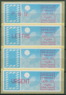 Frankreich ATM 1985 Taube Satz 1,80/2,20/3,20/5,00 ATM 6.9 Zd ZS 2 Postfrisch - 1985 Papier « Carrier »