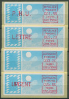 Frankreich ATM 1985 Taube Satz 1,80/2,20/3,20/5,00 ATM 6.7 Zd ZS 2 Postfrisch - 1985 Papel « Carrier »