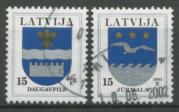 Lettland 2000 Freimarken Wappen 521/22 Gestempelt - Latvia