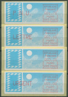 Frankreich ATM 1985 Taube Satz 1,70/2,10/3,20/5,00 ATM 6.11 Zb ZS 1 Postfrisch - 1985 Papel « Carrier »