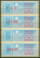 Frankreich ATM 1985 Taube Satz 1,80/2,20/3,20/5,00 ATM 6.6 Zd ZS 2 Postfrisch - 1985 « Carrier » Paper