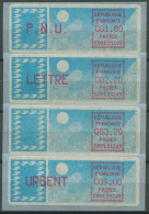 Frankreich ATM 1985 Taube Satz 1,80/2,20/3,20/5,00 ATM 6.3 Xd ZS 2 Postfrisch - 1985 Carta « Carrier »