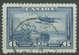 Kanada 1938 Flugpost Wasserflugzeug über Flußdampfer 211 Gestempelt - Used Stamps