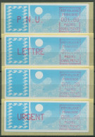 Frankreich ATM 1985 Taube Satz 1,80/2,20/3,20/5,00 ATM 6.15 Zd ZS 2 Postfrisch - 1985 Papel « Carrier »