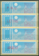 Frankreich ATM 1985 Taube Satz 1,80/2,20/3,20/5,00 ATM 6.15 Zd ZS 2 Postfrisch - 1985 « Carrier » Papier