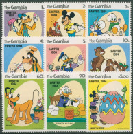 Gambia 1984 Ostern Walt Disney Donald Duck Micky Maus 507/15 Postfrisch - Gambia (1965-...)