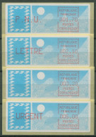 Frankreich ATM 1985 Taube Satz 1,70/2,10/3,20/5,00 ATM 6.3 Zb ZS 1 Postfrisch - 1985 « Carrier » Paper