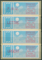 Frankreich ATM 1985 Taube Satz 2,00/2,20/3,70/5,60 ATM 6.9 Zd ZS 4 Postfrisch - 1985 Carta « Carrier »