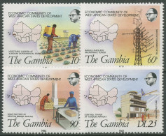 Gambia 1982 Entwicklungsprojekte In Wetsafrika 449/52 Postfrisch - Gambie (1965-...)