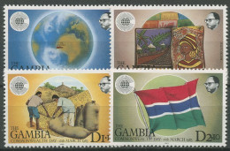 Gambia 1983 Commonwealth-Tag Erdnüsse Batiken 457/60 Postfrisch - Gambie (1965-...)