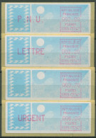 Frankreich ATM 1985 Taube Satz 2,00/2,20/3,70/6,20 ATM 6.15 Zd ZS 5 Postfrisch - 1985 « Carrier » Papier