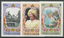 Gambia 1985 85. Geburtstag Königinmutter Elisabeth 562/64 Postfrisch - Gambie (1965-...)