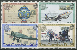 Gambia 1983 200 Jahre Luftfahrt Flugzeuge 491/94 Postfrisch - Gambia (1965-...)