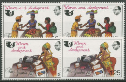 Gambia 1985 Frauendekade Der UNO Berufe 553/56 Postfrisch - Gambia (1965-...)