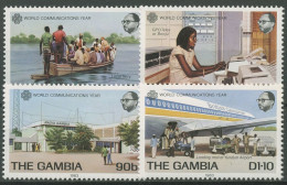 Gambia 1983 Weltkommunikationsjahr Flugzeug Telex 483/86 Postfrisch - Gambia (1965-...)