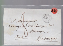 Une Lettre Dite Précurseurs   ( S .C )    Marseille Pour Besançon   8 Décime En  Local - 1801-1848: Vorläufer XIX