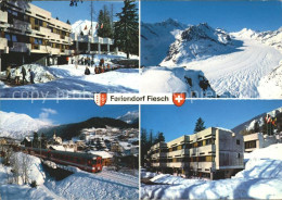 11695444 Fiesch Feriendorf Aletschgletscher Furka Oberalpbahn Feriendorf Fiesch - Autres & Non Classés