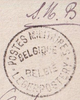 CP En Franchise Oblitération Jamais Vue ! POSTES MILITAIRES  BELGIE LEGERPOST Belgique BELGIË Vers Ans 2 I 1921 - Covers & Documents