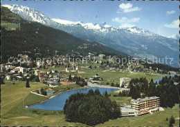 11695434 Crans-Montana Panorama Schwimmbad Crans-sur-Sierre  - Autres & Non Classés