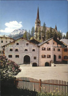 11695412 Bad Scuol Alpines Heilbad Dorfpartie Kirche Scuol - Autres & Non Classés