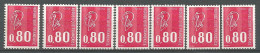 FRANCE ANNEE 1974  N° 1816c X7 NEUF** MNH TB COTE 175,00 €  - Neufs