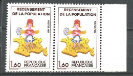 FRANCE ANNEE 1982 VARIETE N°2202a+2202 NEUFS** MNH COTE 16,00 €  - Ongebruikt