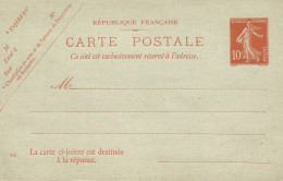 FRANCE ANNEE1907/1939 ENTIER TYPE SEMEUSE CAMEE N° 138 CPRP3 N** MNH TB COTE 32,00 € - Standaardpostkaarten En TSC (Voor 1995)