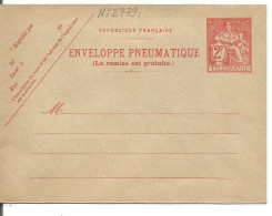 FRANCE ANNEE 1938 ENTIER TYPE CHAPELAIN PNEUMATIQUE N° 2779 EPP NEUF **TB COTE 45,00 € - Rohrpost