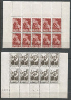  France ANNEE 1946 N°753 A 758 EN BLOCS DE 10 EX NEUFS** MNHCOTE 22,00€  - Unused Stamps