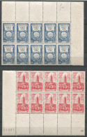 FRANCE ANNEE 1946/1947 LOT DE 6 TP N° 771 à 776 EN BLOCS DE 10 EX NEUFS** TB COTE 124,00 € - Unused Stamps