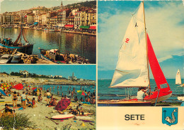 34 SETE Multivue Canal La Belle Plage  De La Corniche Les Plaisirs De La Voile N° 66  \MM5017 - Sete (Cette)