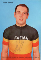 JULIEN STEVENS CHAMPION DE BELGIQUE FAEMA  DEDICACE - Wielrennen