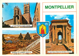34 Montpellier  Multivue Cathédrale Saint Pierre Aqueduc Saint Clement Château D'eau Du Peyrou N° 45 \MM5018 - Montpellier