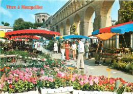 34 Montpellier Le Marché Au Fleurs Dominé Par Le Château D'eau   N° 35 \MM5019 - Montpellier