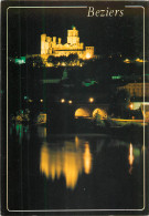 34 Beziers La Cathédrale St Nazaire De Nuit   N° 1 \MM5020 - Beziers