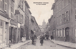 Bourganeuf (23 Creuse) La Grande Rue - édit. J. B. Circulée 1915 - Bourganeuf
