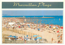 34 Marseillan Plage     Sète Dans Le Fond Plage       N° 22 \MM5026 - Marseillan