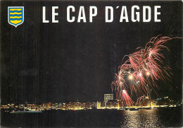 34  Cap D'agde   Feu D'artifice La Nuit   N° 65\MM5027 - Agde